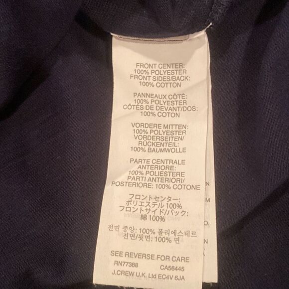J Crew Navy Sleeveless Shirt Size Small - Picture 7 of 9